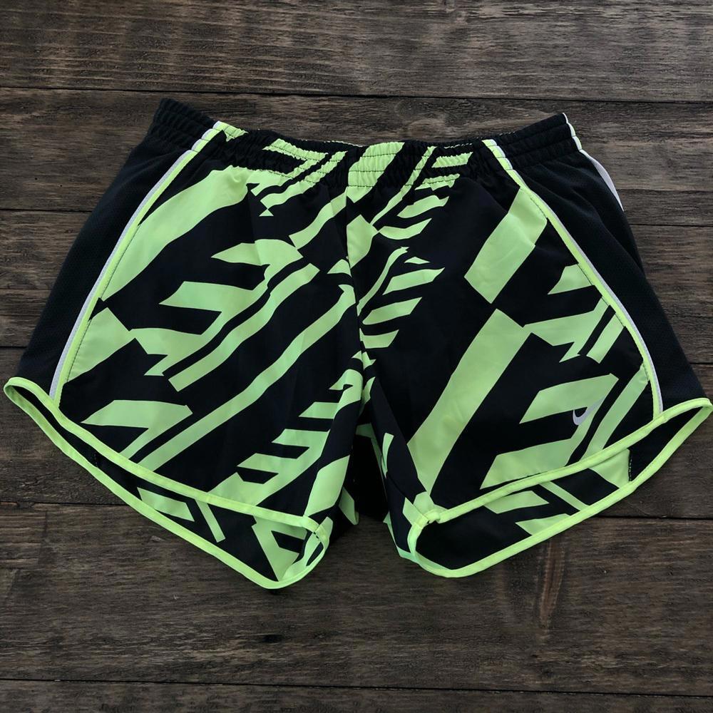Nike Tempo Lined Neon Black Active Shorts Small S